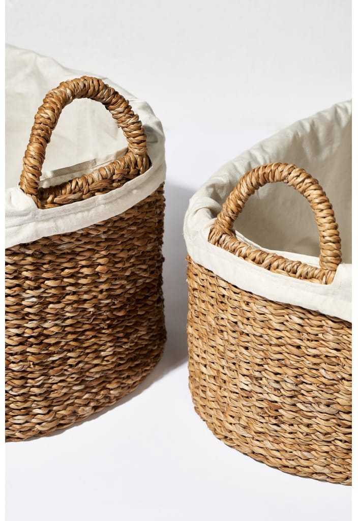 Humdakin ランドリーバスケット ロー 2パーツ, Braided Humdakin