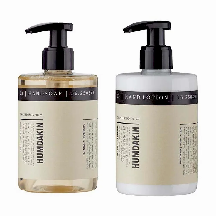 Humdakin ハンドケアキット 2 x 300 ml, Peony & cranberry Humdakin