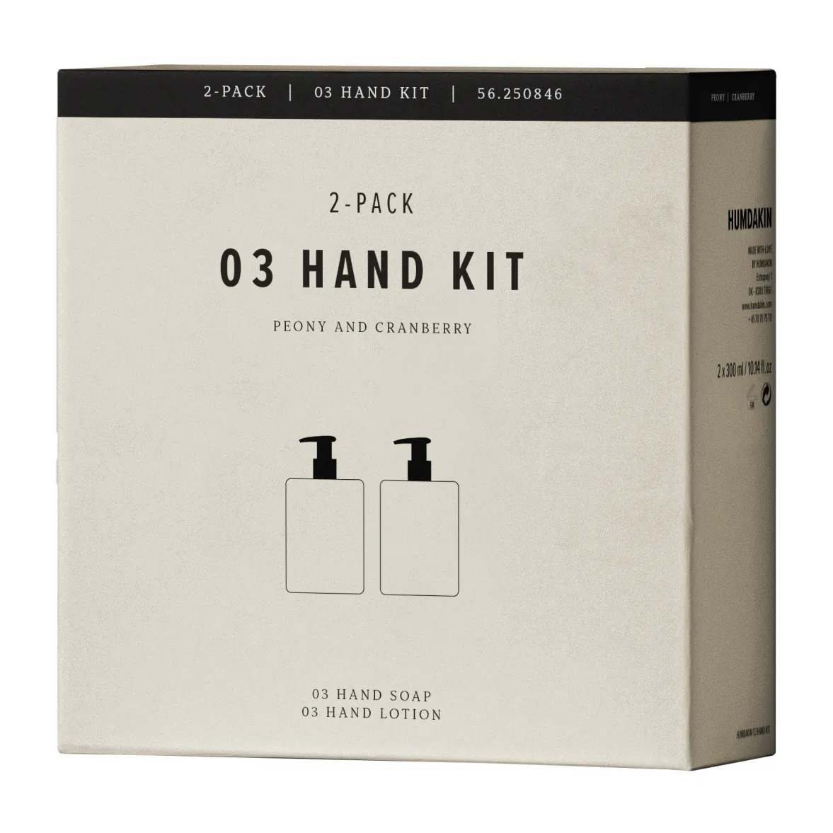 Humdakin ハンドケアキット 2 x 300 ml, Peony & cranberry Humdakin