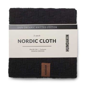 Humdakin Nordic ディッシュクロス 28x28 cm 2個セット - Coal - Humdakin