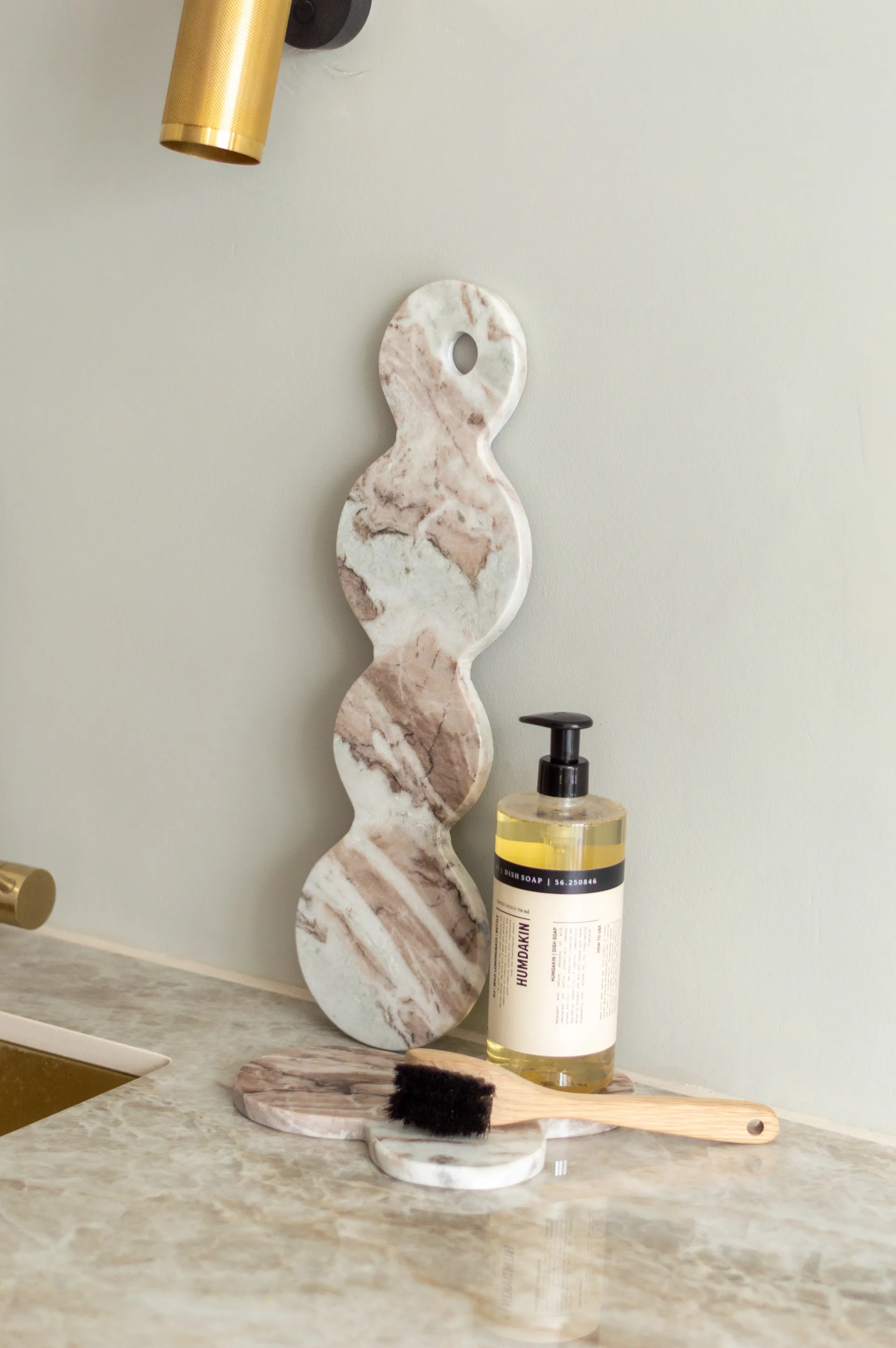 Humdakin テラゾートレイ, Red/Beige Humdakin