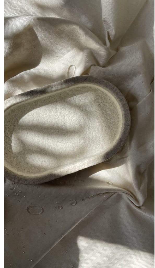 Humdakin Sandstone オーバルトレイ 15x25 cm, Natural Humdakin