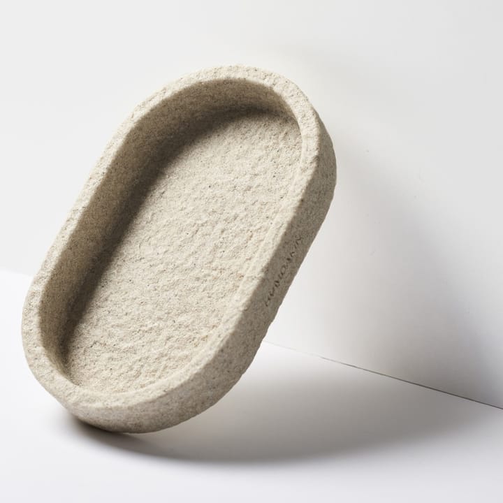 Humdakin Sandstone オーバルトレイ 15x25 cm, Natural Humdakin
