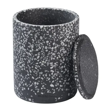 Humdakin Terrazzo 花瓶 & 蓋 Ø10 cm - Black - Humdakin