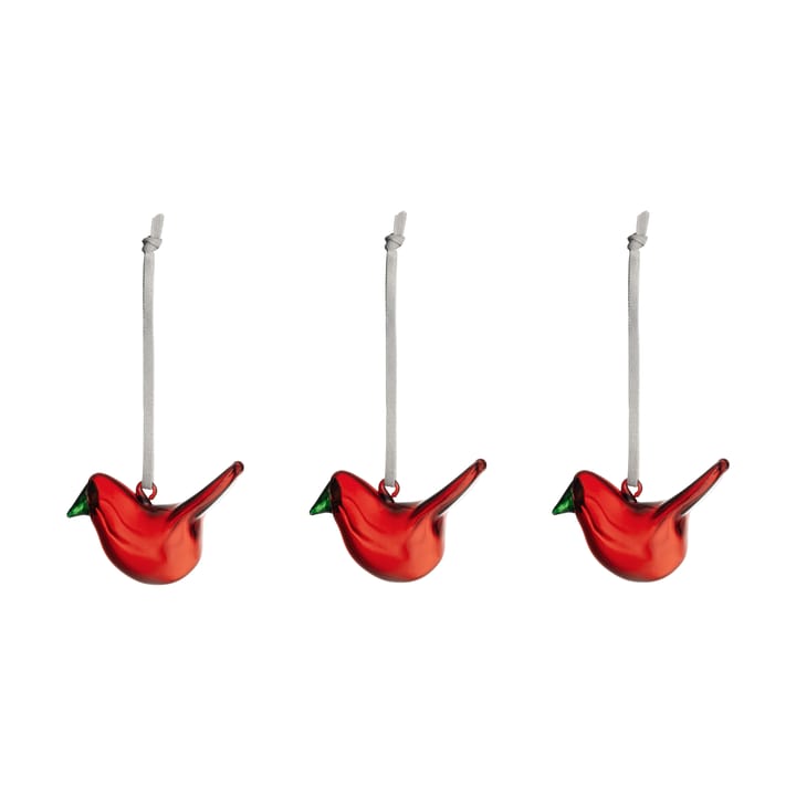 イッタラ ガラスバード 3個 - Red - Iittala | イッタラ