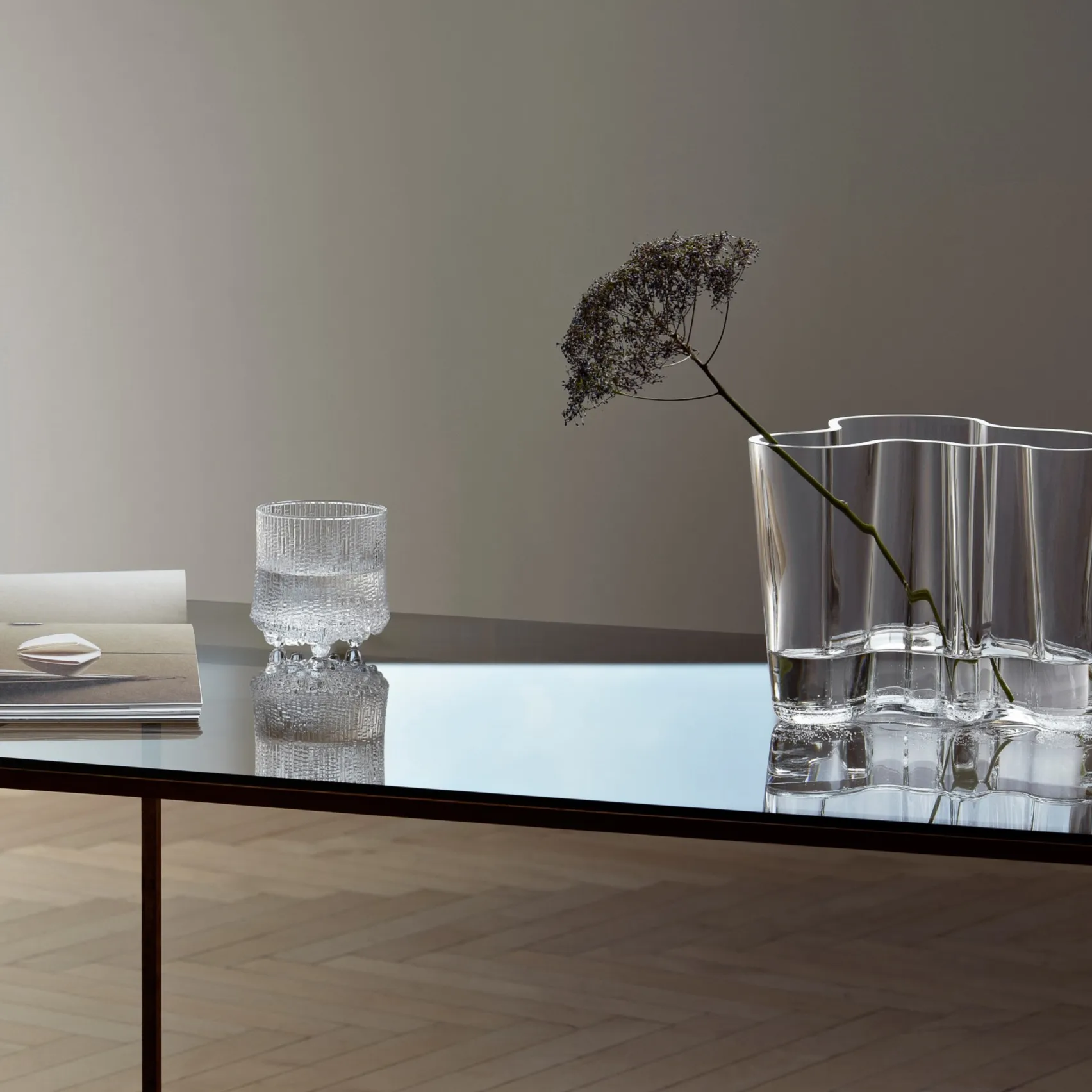 Aalto duo 花瓶, clear Iittala | イッタラ