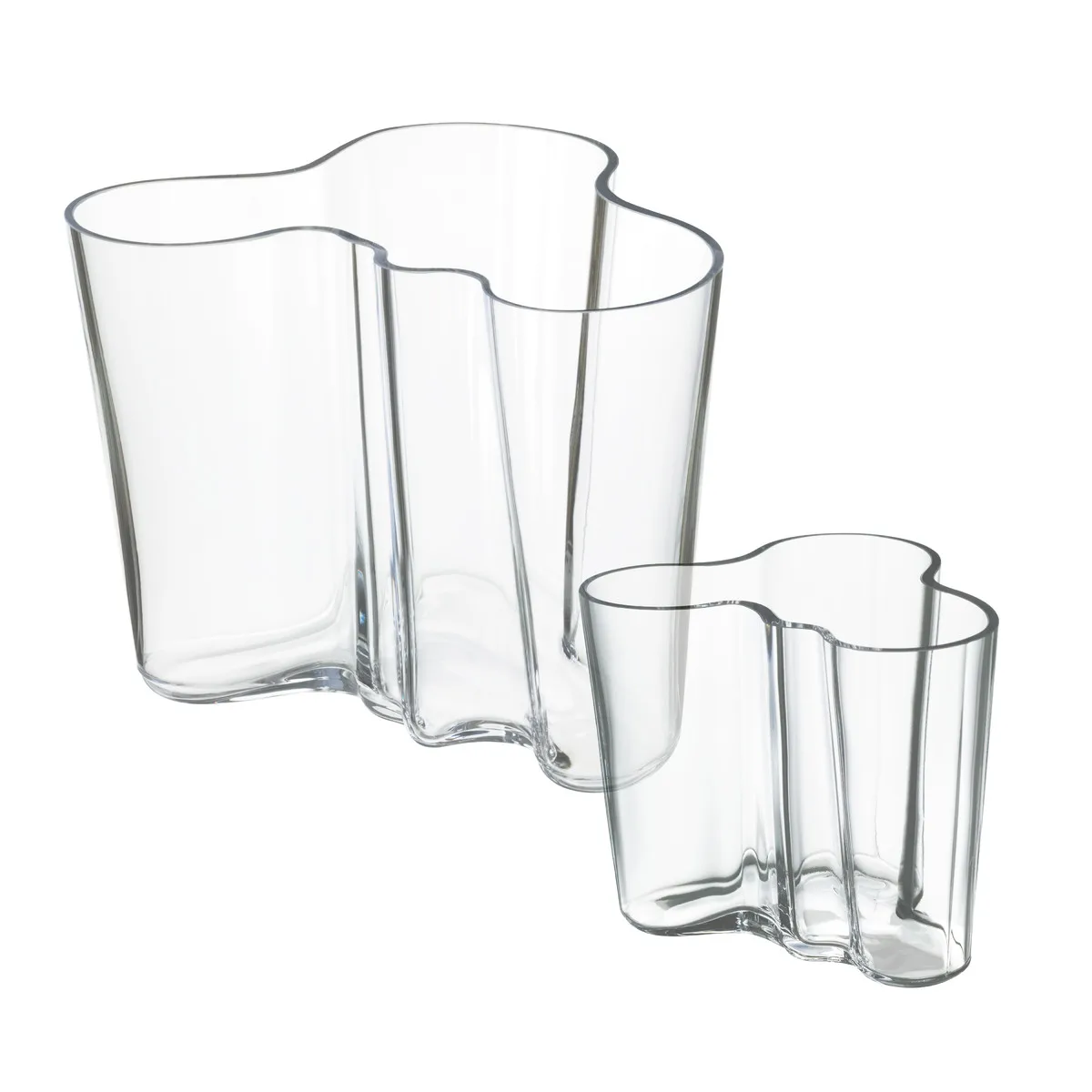 Aalto duo 花瓶, clear Iittala | イッタラ