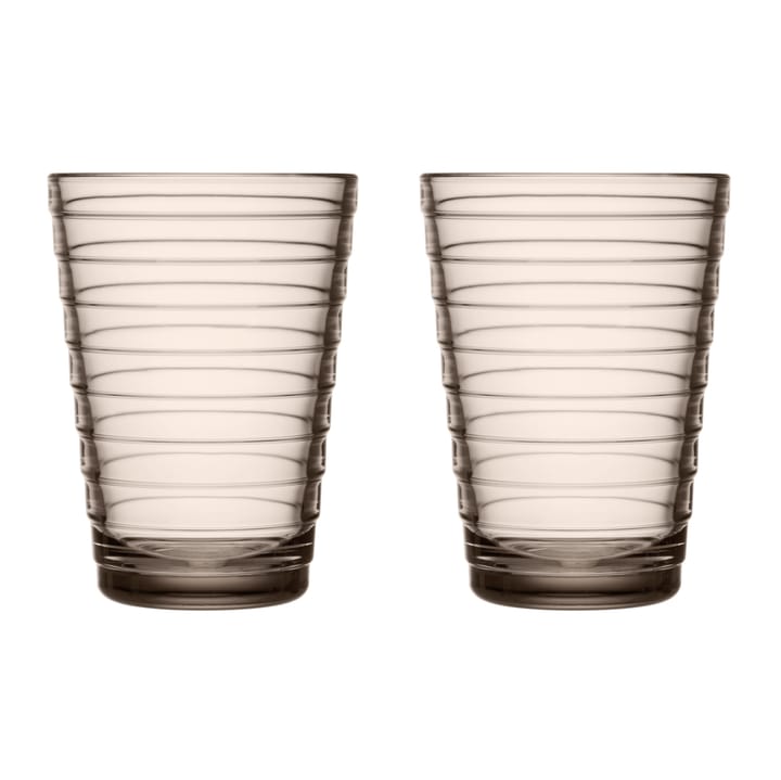 Aino Aalto drinks グラス 33 cl 2パック - linen - Iittala | イッタラ