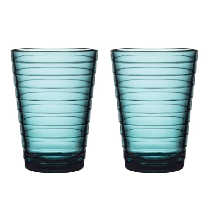 Aino Aalto drinks グラス 33 cl 2パック - ocean blue - Iittala | イッタラ