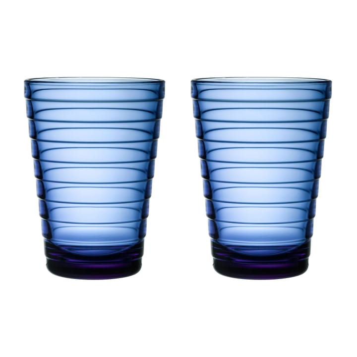 Aino Aalto drinks グラス 33 cl 2パック - Ultramarine blue - Iittala | イッタラ