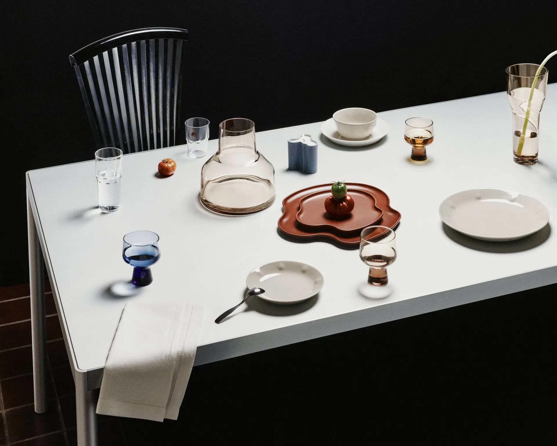 Solare 花瓶 高さ大, Linen Iittala | イッタラ