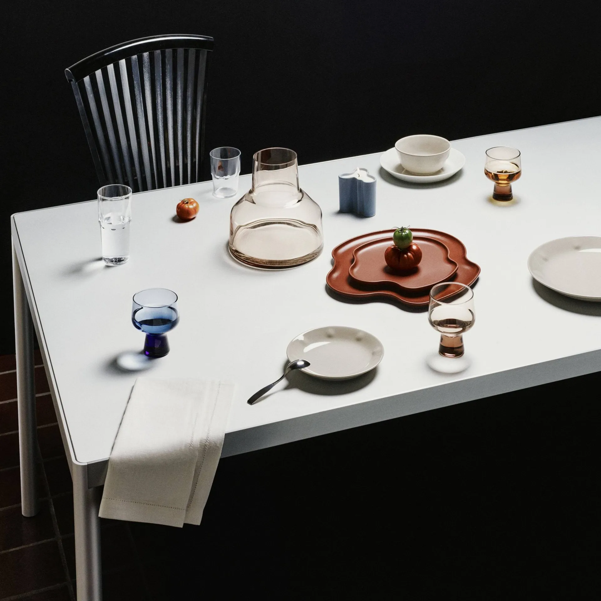 Solare 低い花瓶, Linen Iittala | イッタラ