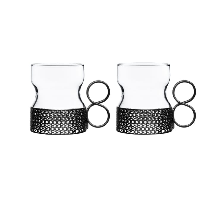 Tsaikka グラス ハンドル付き 23 cl 2パック - Black - Iittala | イッタラ