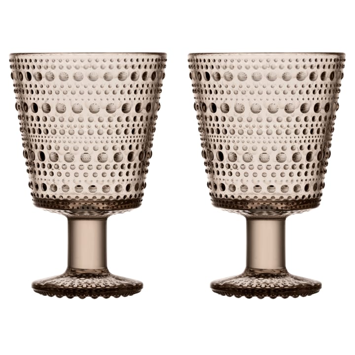 カステヘルミ ドリンキンググラス with stem 26 cl 2パック - Linnen - Iittala | イッタラ