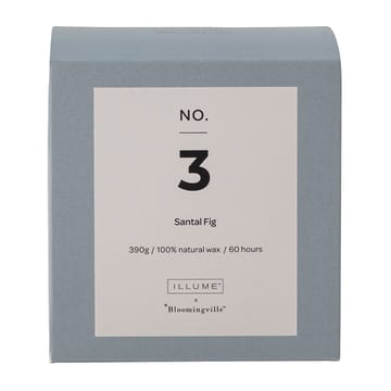 NO. 3 サンタl Fig 香り付き キャンドル - 390 g + Giftbox - Illume x Bloomingville