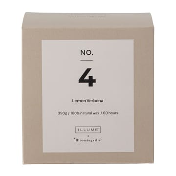 NO. 4 Lemon Verbena 香り付き キャンドル - 390 g + Giftbox - Illume x Bloomingville