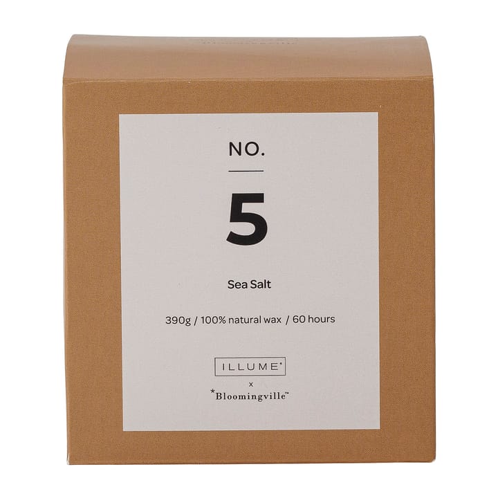 NO. 5 Sea Salt 香り付き キャンドル - 390 g + Giftbox - Illume x Bloomingville