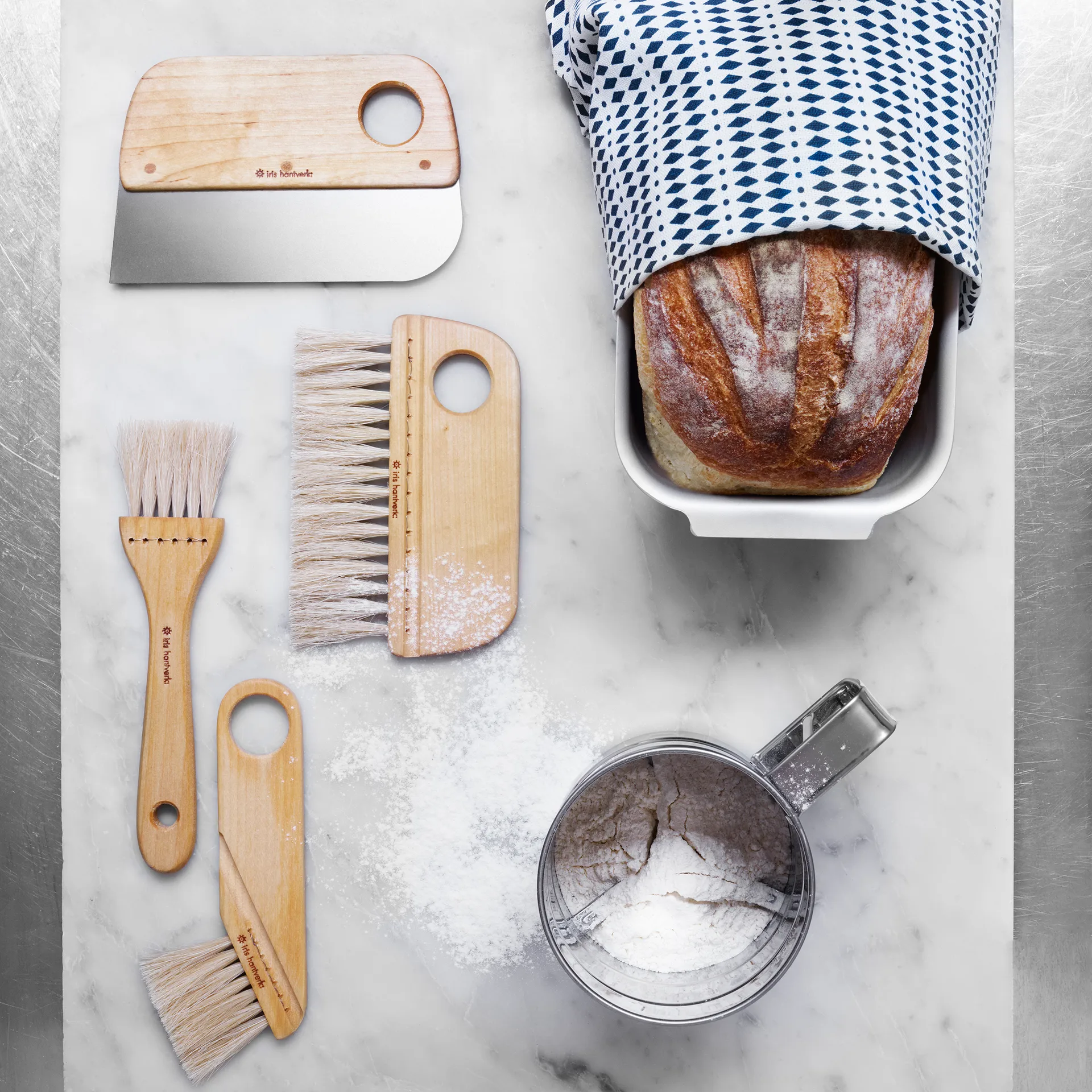 Iris hantverk pastry/ basting ブラシ, Oiled birch Iris Hantverk | イリス ハントバーク