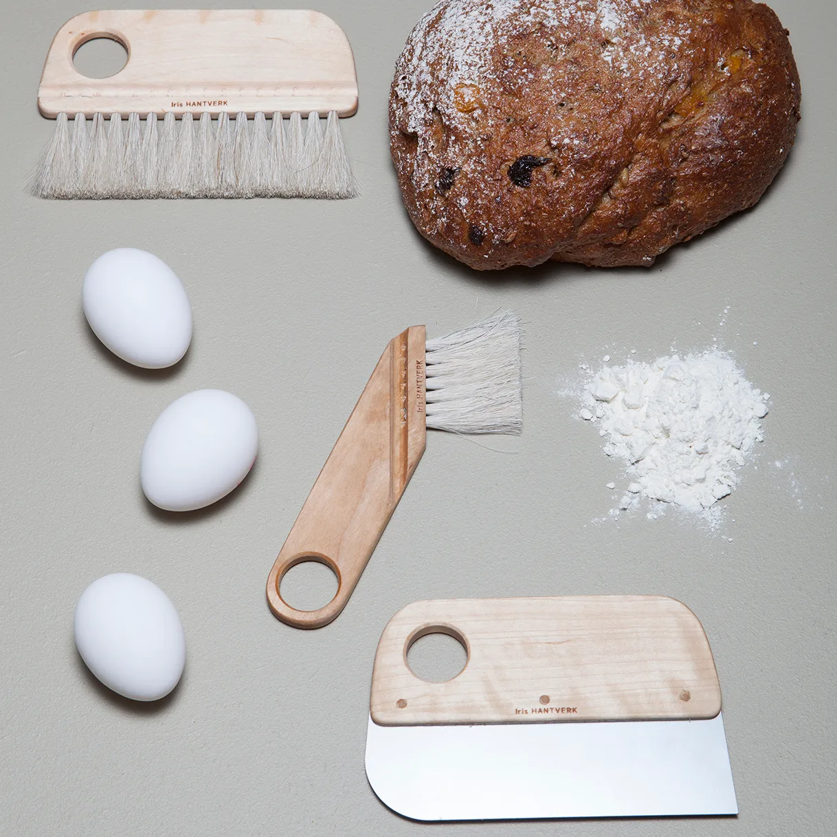 Iris hantverk pastry/ basting ブラシ, Oiled birch Iris Hantverk | イリス ハントバーク