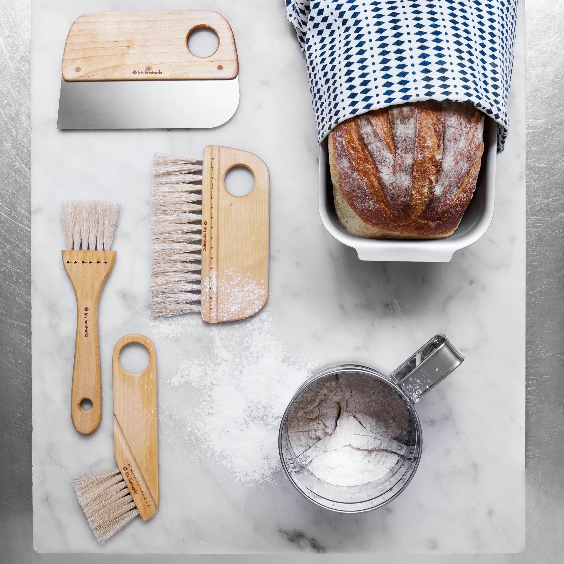 Iris Hantverk Pastry ブラシ, oil treated birch Iris Hantverk | イリス ハントバーク