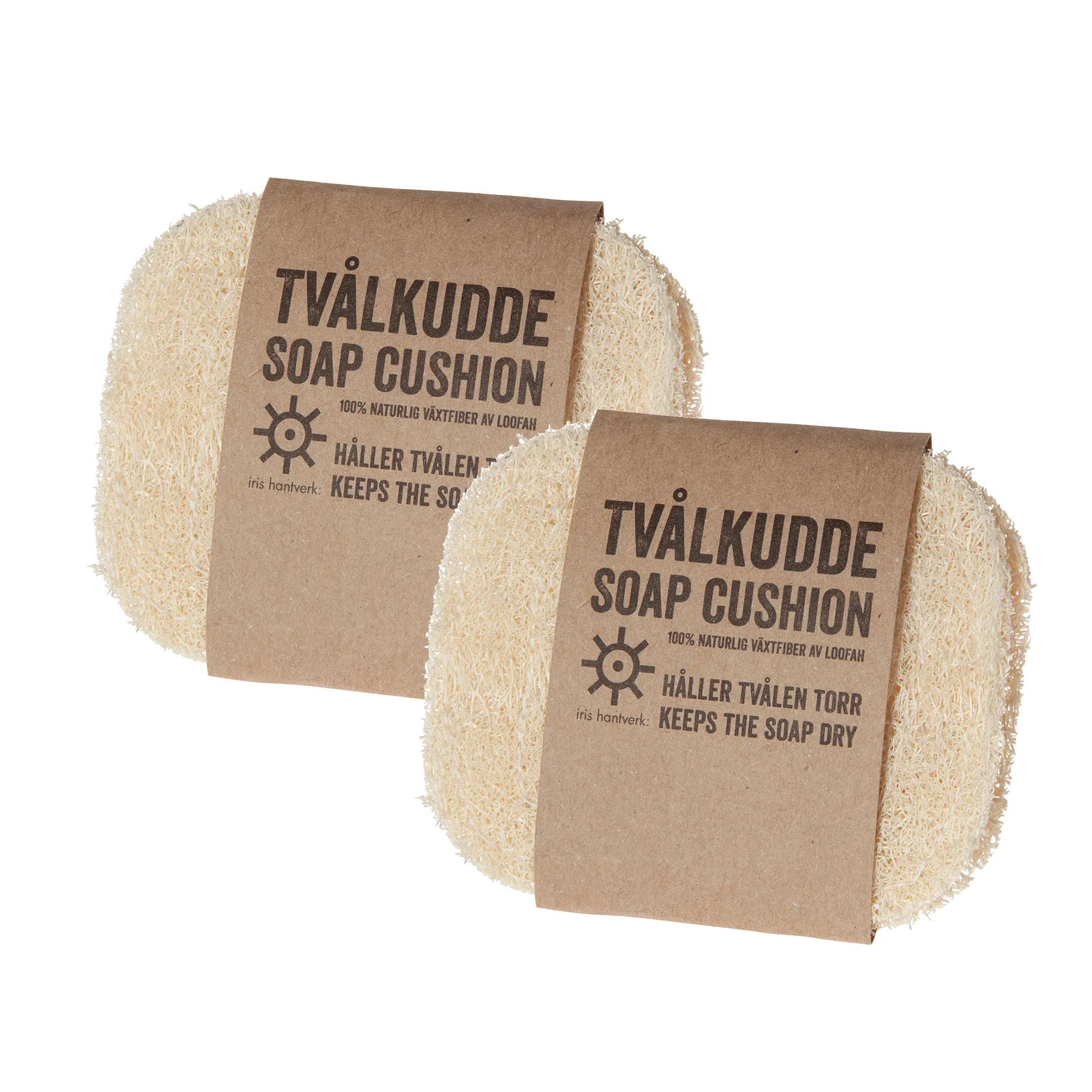 Iris hantverk soap クッション 2パック, loofah Iris Hantverk | イリス ハントバーク