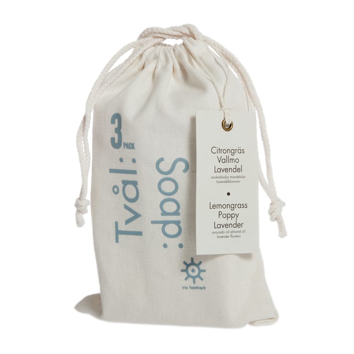 Iris hantverk soap 3パック, lemon grass-poppy seed-lavender Iris Hantverk | イリス ハントバーク