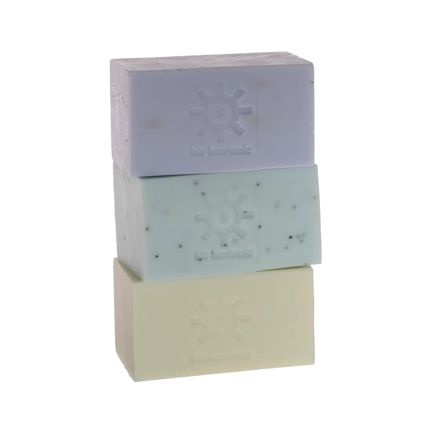 Iris hantverk soap 3パック, lemon grass-poppy seed-lavender Iris Hantverk | イリス ハントバーク