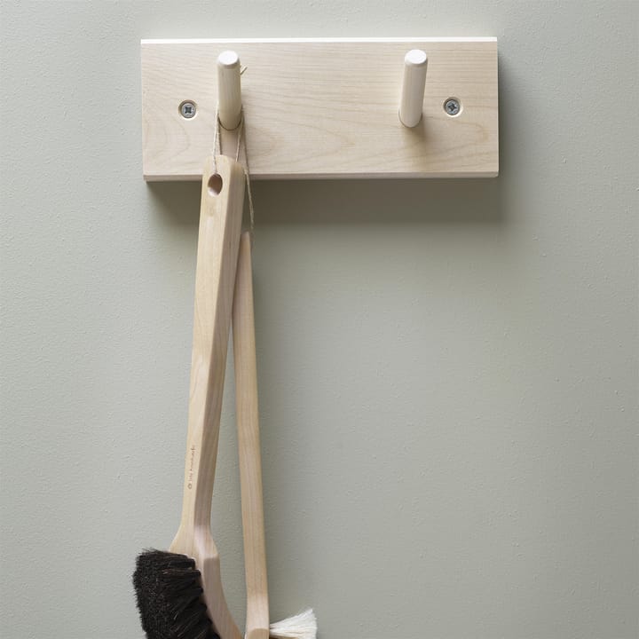 Knoppbräda フックラック birch 木製, 2 hooks Iris Hantverk | イリス ハントバーク