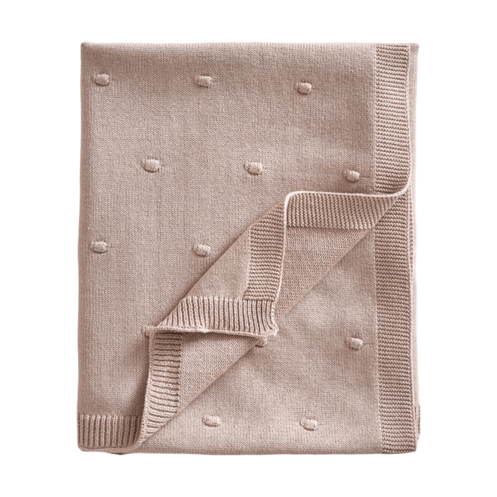 Bubble ニット ベビーブランケット 80x100 cm - Dusty pink - Jack o Juno