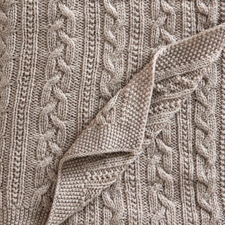Knitted merinoウール ベビーブランケット 80x100 cm, Oatmeal Jack o Juno