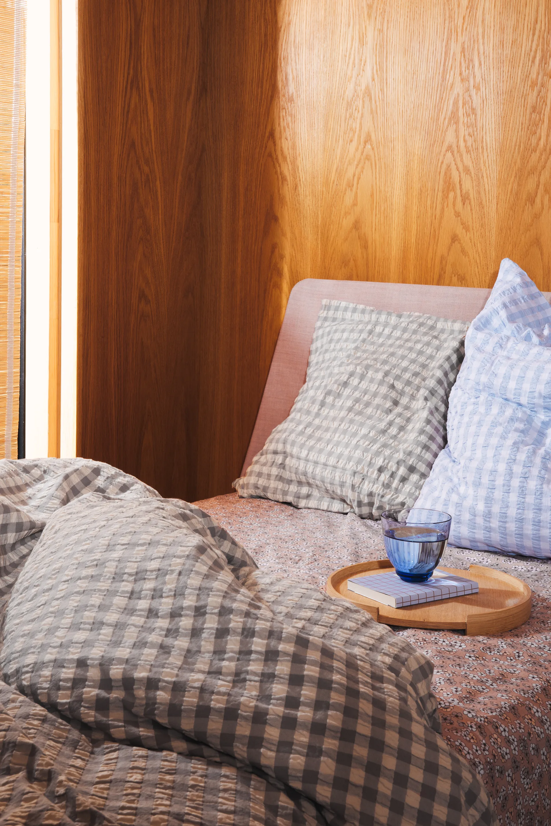 BækandBølge ベッドセット 150x210 cm, grey-birch Juna | ジュナ