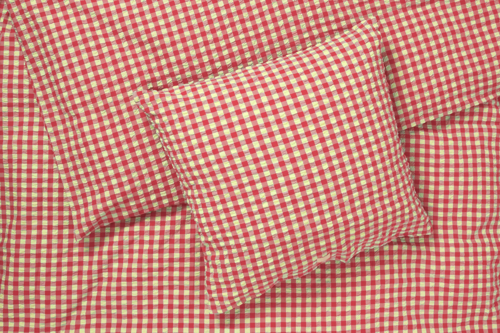 BækandBølge ベッドセット 150x210 cm, Red-yellow Juna | ジュナ