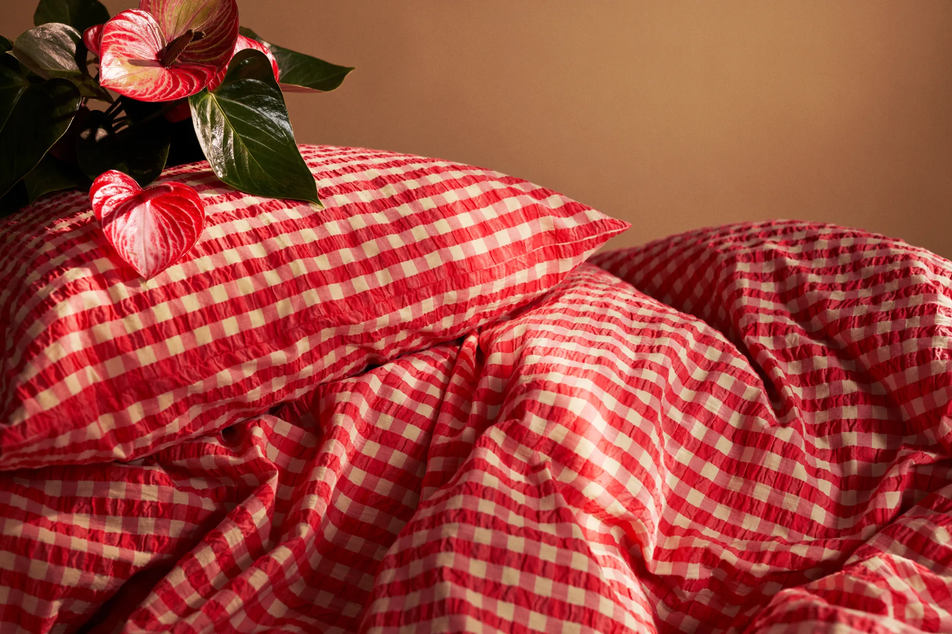 BækandBølge ベッドセット 150x210 cm, Red-yellow Juna | ジュナ