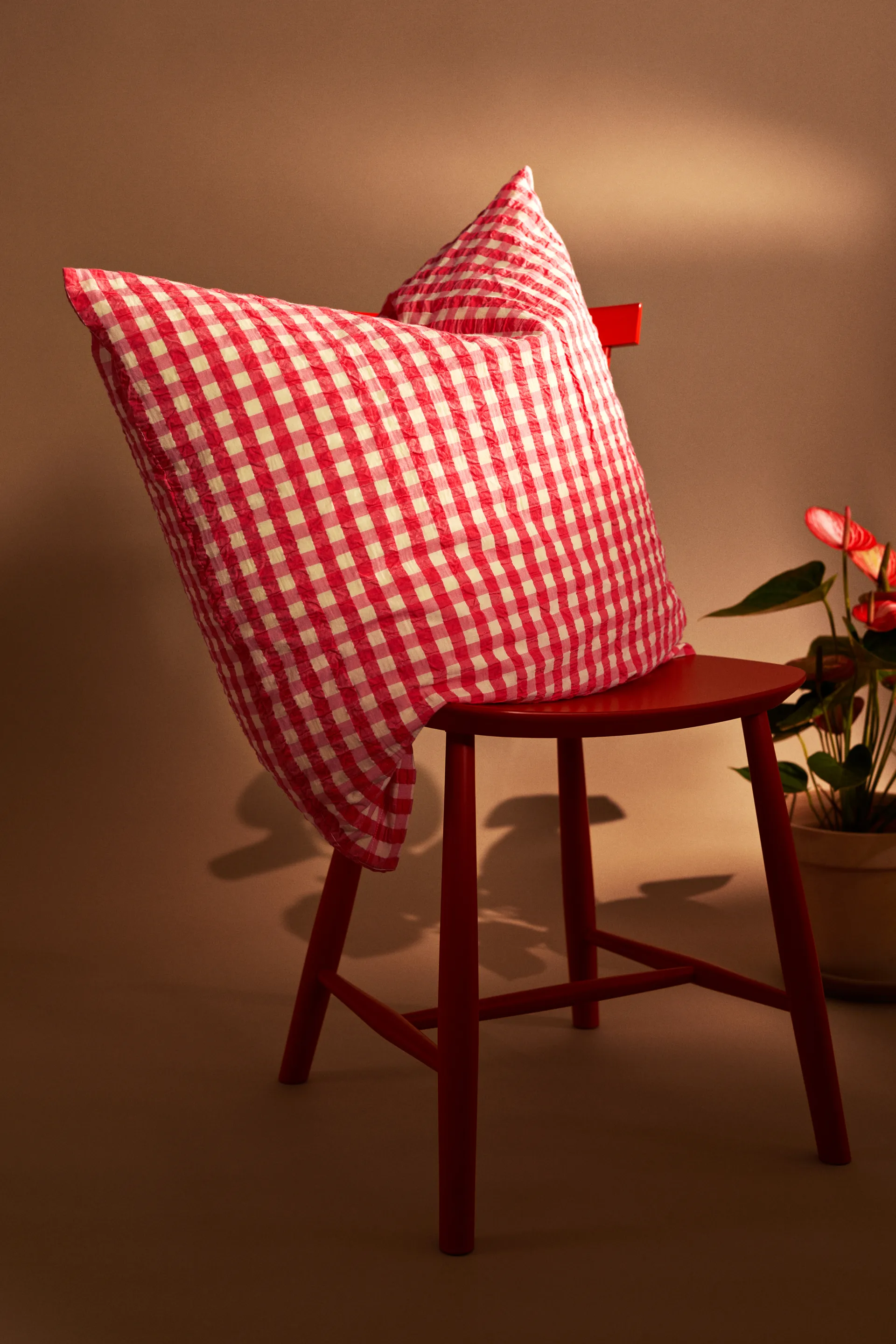 BækandBølge ベッドセット 150x210 cm, Red-yellow Juna | ジュナ