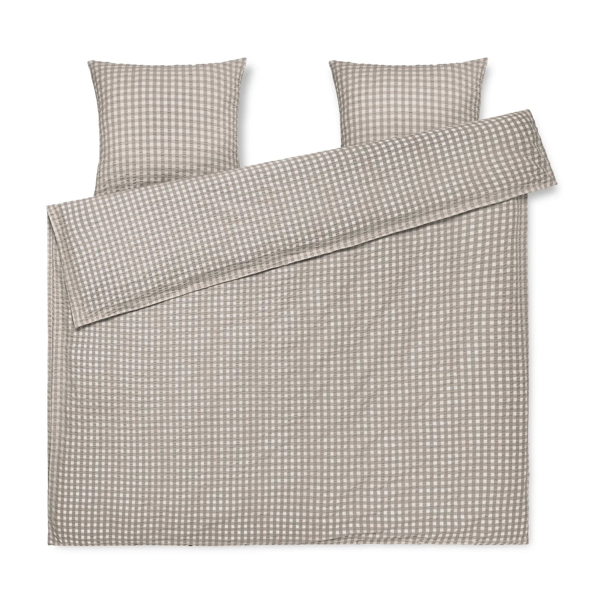 BækandBølge ベッドセット 220x220 cm, grey-birch Juna | ジュナ