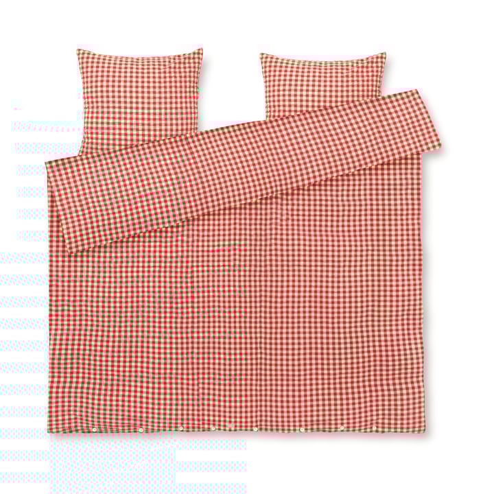 BækandBølge ベッドセット 220x220 cm - Red-yellow - Juna | ジュナ