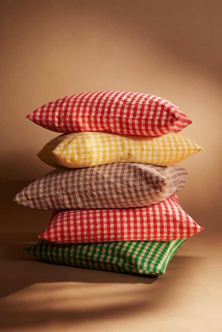 BækandBølge ベッドセット 220x220 cm, Red-yellow Juna | ジュナ