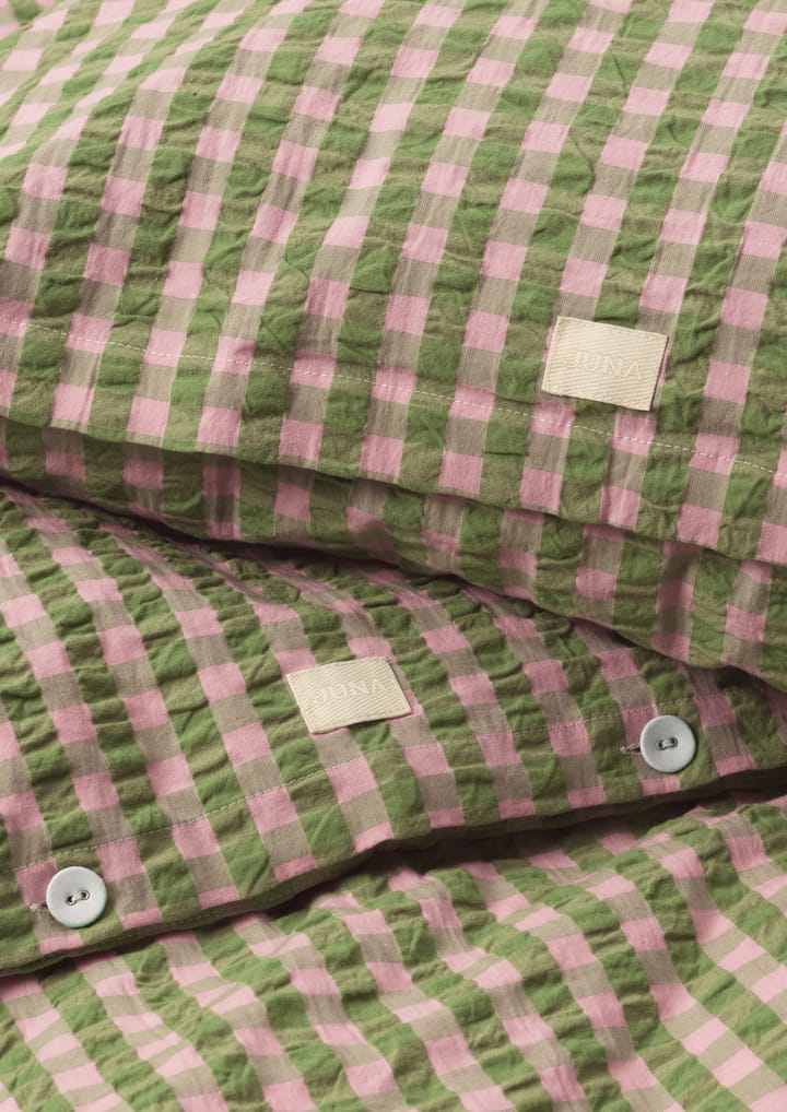 Bæk&Bølge ベッドセット 140x220 cm, Green-light pink Juna | ジュナ