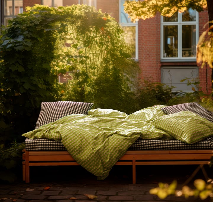 Bæk&Bølge ベッドセット 140x220 cm, Green-light pink Juna | ジュナ