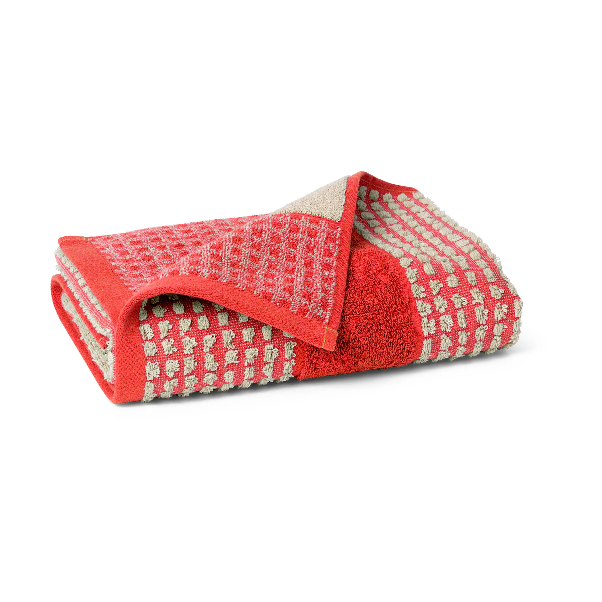 Check タオル 50x100 cm, Red-sand Juna | ジュナ