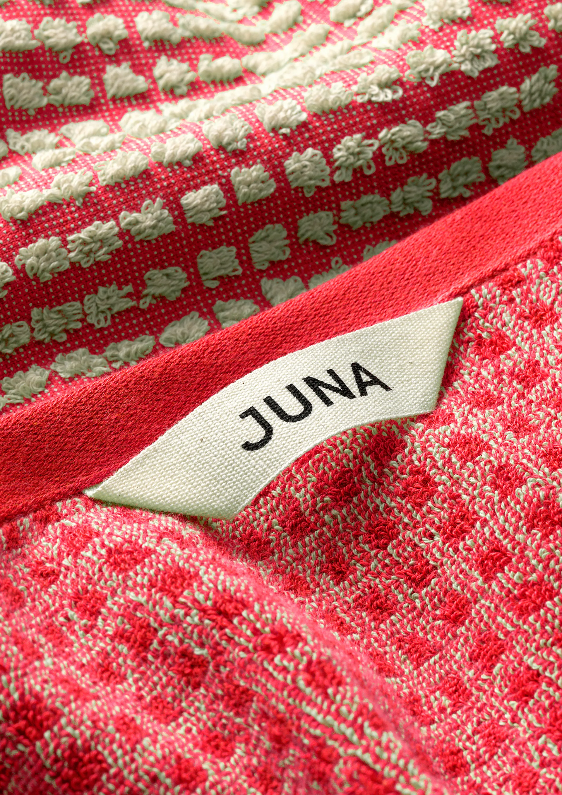 Check タオル 70x140 cm, Red-sand Juna | ジュナ