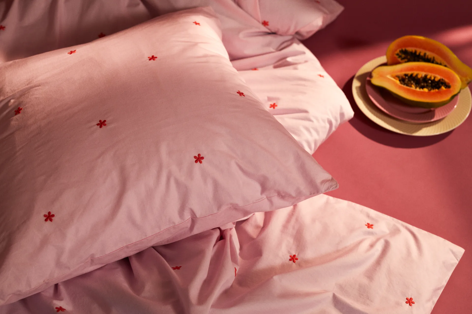 Daisy 寝具セット150x210 cm, Pink-red Juna | ジュナ