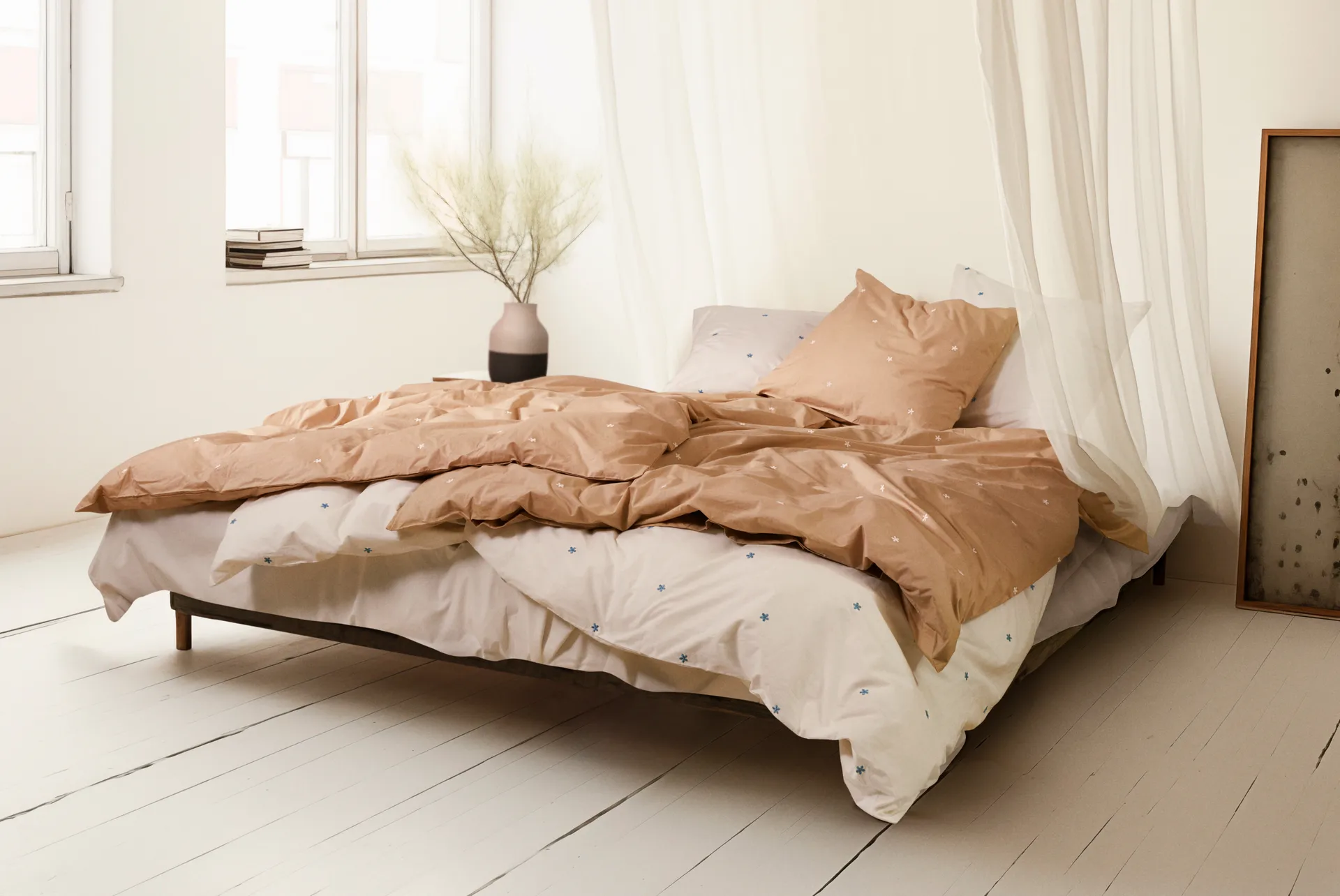 Daisy 寝具セット150x210 cm, Sand-white Juna | ジュナ