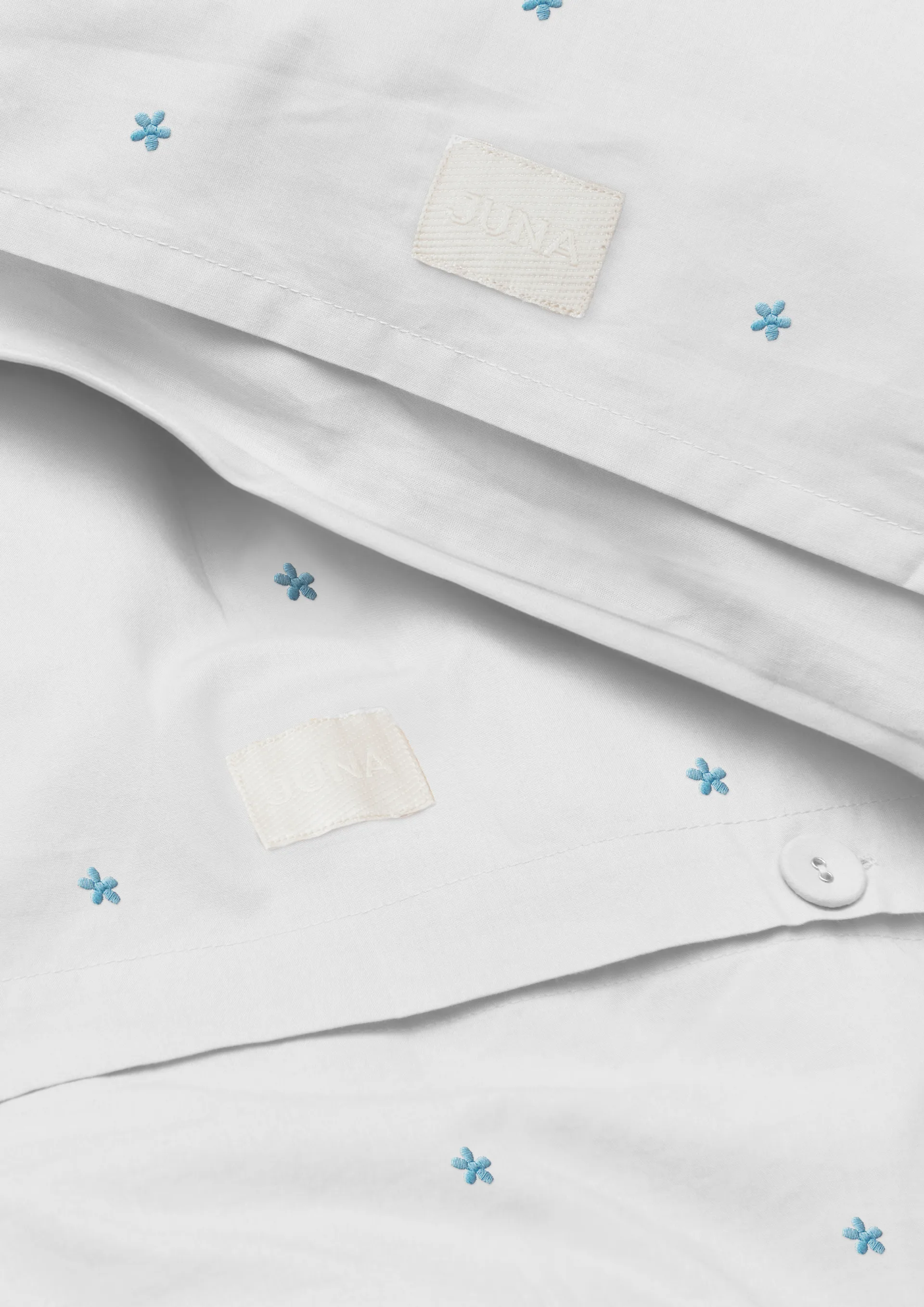 Daisy 寝具セット150x210 cm, White-light blue Juna | ジュナ