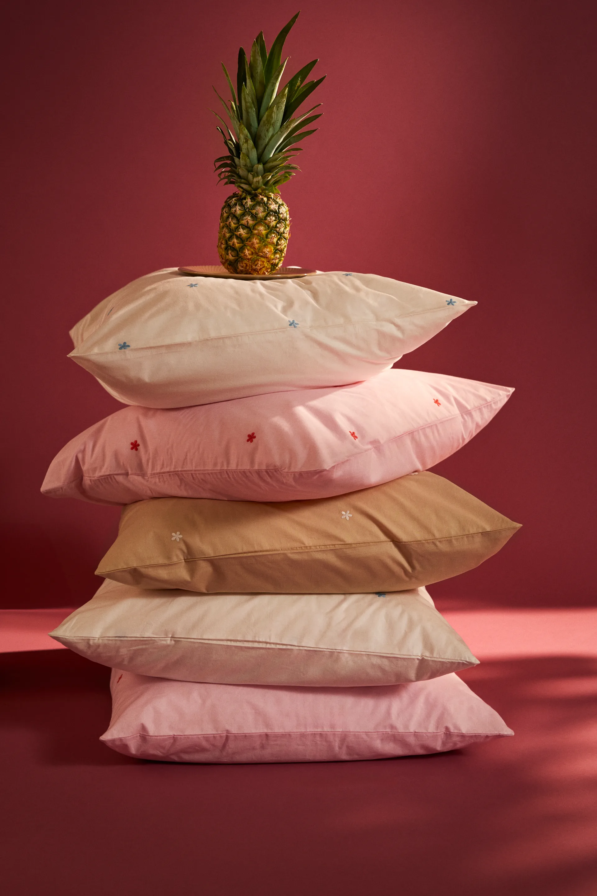 Daisy 寝具セット 220x220 cm, White-light blue Juna | ジュナ