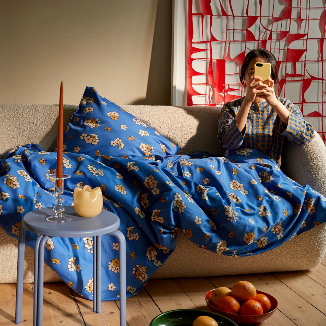 Grand Pleasantly 寝具セット 150x210 cm, Blue Juna | ジュナ