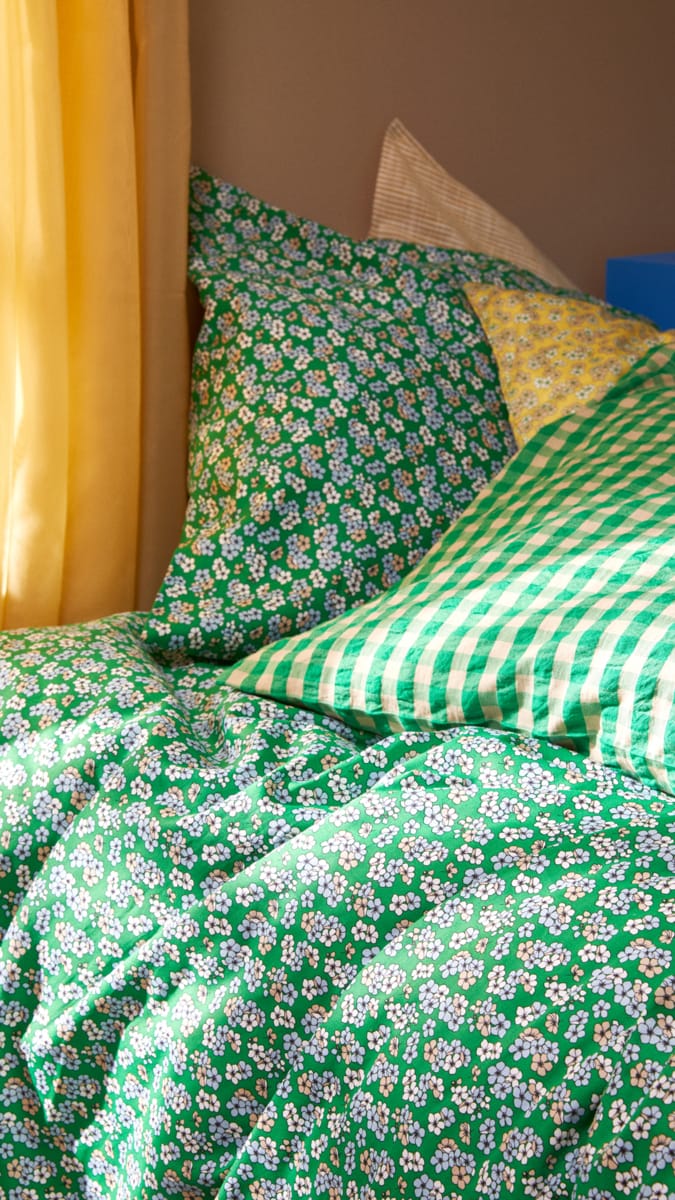 Pleasantly 寝具セット 220x220 cm, Green Juna | ジュナ
