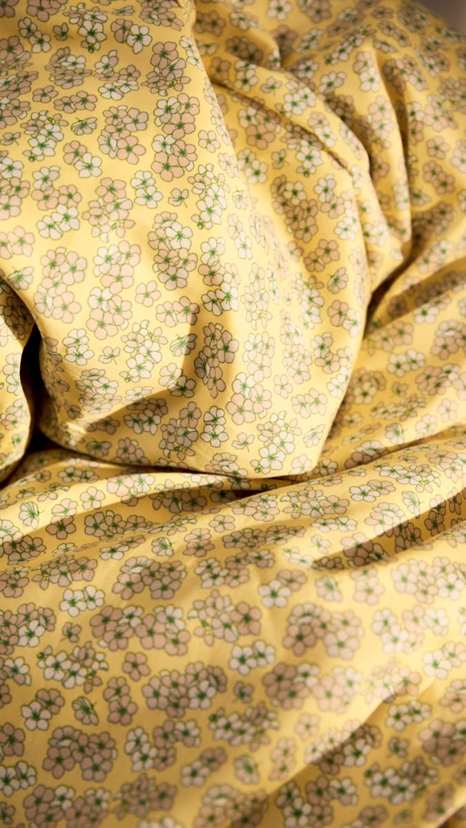 Pleasantly 寝具セット 220x220 cm, Yellow Juna | ジュナ