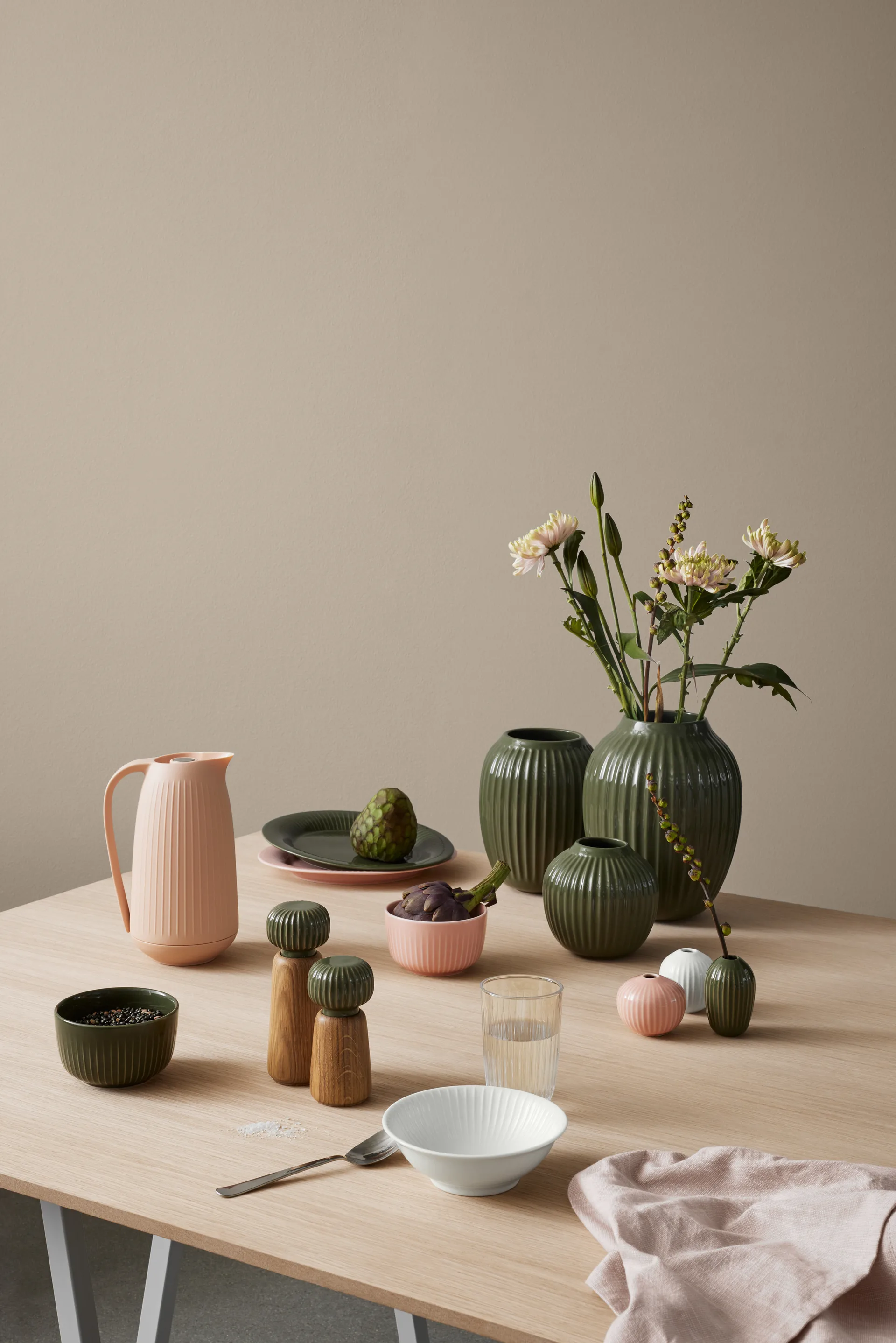 ハンマースホイ ボウル Ø12 cm, Dark green Kähler | ケーラー