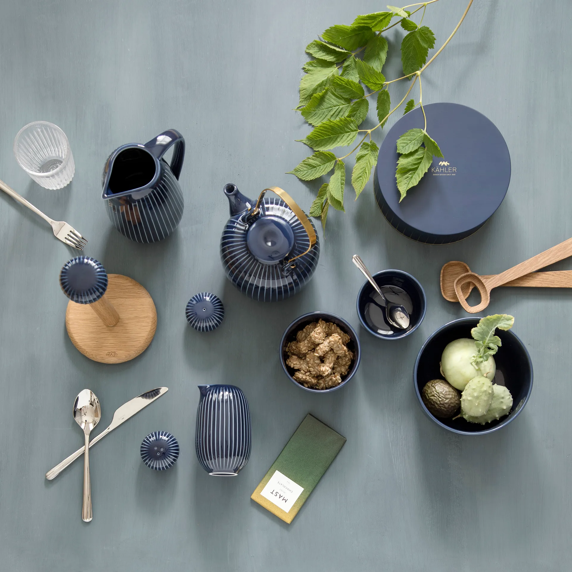 ハンマースホイ ボウル Ø12 cm, indigo Kähler | ケーラー